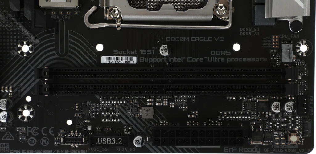 Материнская плата Gigabyte B860M EAGLE V2 Soc-1851 Intel B860 2xDDR5 mATX AC`97 8ch(7.1) 2.5Gg RAID+HDMI+DP