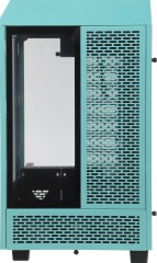 Корпус Thermaltake The Tower 100 Turquoise голубой без БП miniITX 1x120mm 3x140mm 2xUSB3.0 audio bott PSU