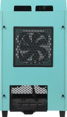 Корпус Thermaltake The Tower 100 Turquoise голубой без БП miniITX 1x120mm 3x140mm 2xUSB3.0 audio bott PSU