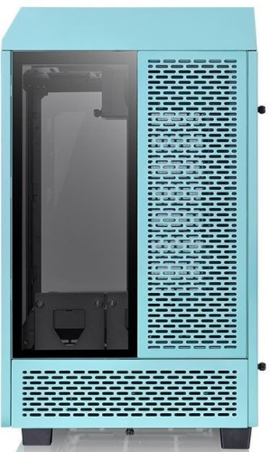 Корпус Thermaltake The Tower 100 Turquoise голубой без БП miniITX 1x120mm 3x140mm 2xUSB3.0 audio bott PSU