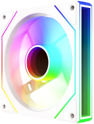 Вентилятор для корпуса Bloody CF-11 LCD ARGB 120х120x25 белый 4-pin 32дБ (упак.:1шт) (CF-11-ARGB120-WH) Ret
