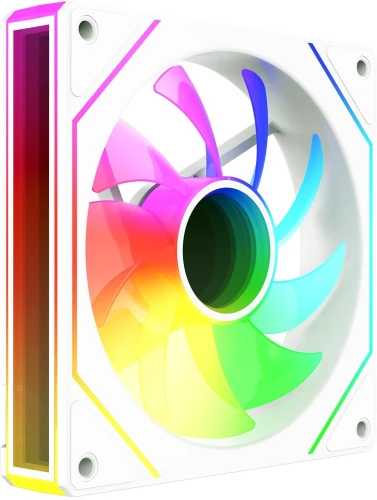 Вентилятор для корпуса Bloody CF-11 LCD ARGB 120х120x25 белый 4-pin 32дБ (упак.:1шт) (CF-11-ARGB120-WH) Ret