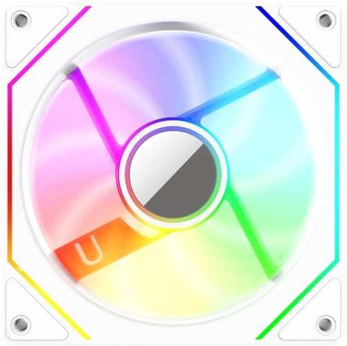 Вентилятор для корпуса Bloody CF-11 LCD ARGB 120х120x25 белый 4-pin 32дБ (упак.:1шт) (CF-11-ARGB120-WH) Ret