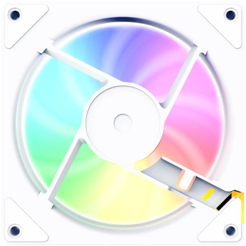 Вентилятор для корпуса Bloody CF-11 LCD ARGB 120х120x25 белый 4-pin 32дБ (упак.:1шт) (CF-11-ARGB120-WH) Ret