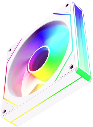 Вентилятор для корпуса Bloody CF-11 LCD ARGB 120х120x25 белый 4-pin 32дБ (упак.:1шт) (CF-11-ARGB120-WH) Ret