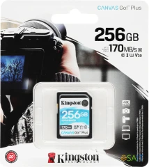 Флеш карта SDXC 256GB Kingston SDG3/256GB Canvas Go! Plus w/o adapter