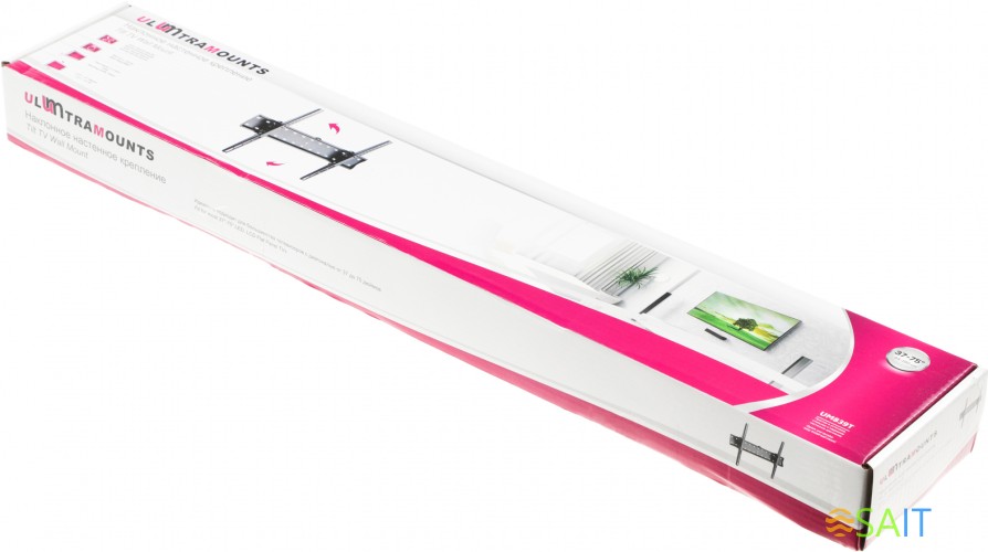 Кронштейн для телевизора Ultramounts UM839T черный 37"-70" макс.40кг настенный наклон