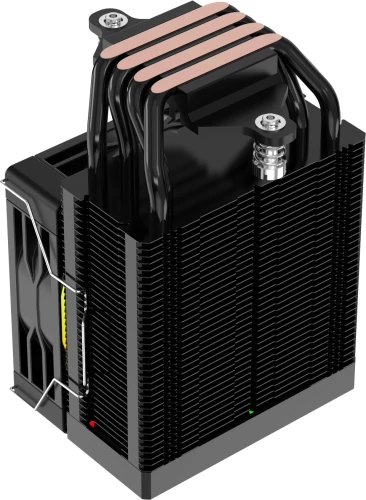 Устройство охлаждения(кулер) Bloody BD-AC150-ARGB1 ARGB Soc-AM5/AM4/1200/1700/1851 черный 4-pin 11-23dB Al+Cu LCD 150W 365gr Ret (BD-AC150-ARGB1-BK)