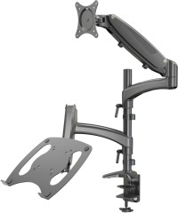 Кронштейн для монитора/ноутбука Cactus CS-VM-LH08-BK черный 13"-32" макс.16кг настольный поворот и наклон