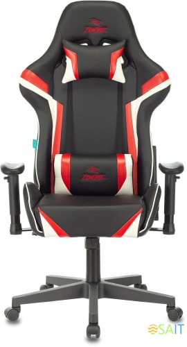 Кресло игровое Zombie Z4 черный/красный эко.кожа крестов. пластик