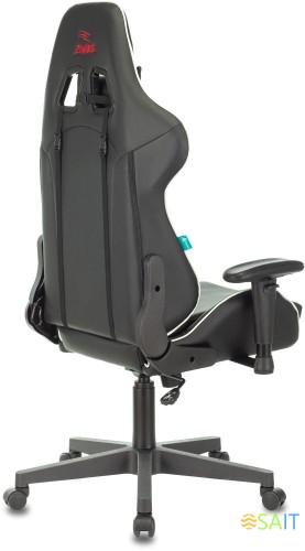 Кресло игровое Zombie Z4 черный/красный эко.кожа крестов. пластик