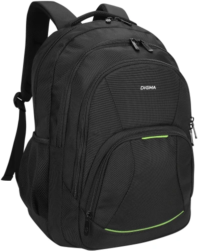Рюкзак для ноутбука 15.6" Digma Stash S1 черный полиэстер (DGBP15S1BK)