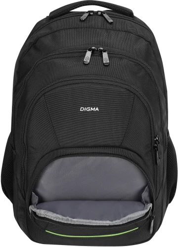 Рюкзак для ноутбука 15.6" Digma Stash S1 черный полиэстер (DGBP15S1BK)