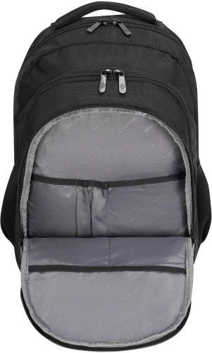 Рюкзак для ноутбука 15.6" Digma Stash S1 черный полиэстер (DGBP15S1BK)