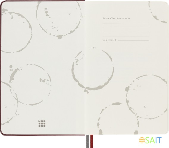 Блокнот Moleskine PASSION WINE PASWINE Large 130х210мм 400стр. подар.кор. винный