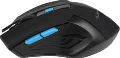 Мышь Defender Accura MM-275 черный/синий оптическая 1600dpi беспров. USB 5but (52275)