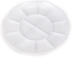 Палитра для смешивания красок Deli 68306 D190мм пластик