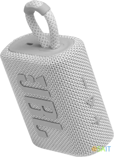 Колонка порт. JBL GO 3 белый 4.2W 1.0 BT 10м (JBLGO3WHT)