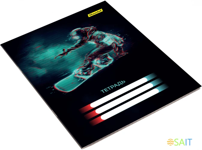 Набор тетрадей Silwerhof 18л. лин. A5 Спорт 4диз. мел.карт. вод.лак скрепка (упак.:4шт)