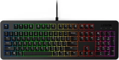Клавиатура Lenovo K310 RGB черный USB for gamer LED (GY41N91872) кабель 1.8м