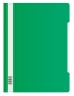 Папка-скоросшиватель Бюрократ Люкс -PSL20GRN A4 прозрач.верх.лист пластик зеленый 0.14/0.18