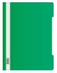 Папка-скоросшиватель Бюрократ Люкс -PSL20GRN A4 прозрач.верх.лист пластик зеленый 0.14/0.18