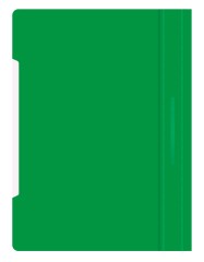 Папка-скоросшиватель Бюрократ Люкс -PSL20GRN A4 прозрач.верх.лист пластик зеленый 0.14/0.18