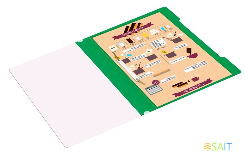 Папка-скоросшиватель Бюрократ Люкс -PSL20GRN A4 прозрач.верх.лист пластик зеленый 0.14/0.18