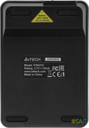 Числовой блок + мышь A4Tech Fstyler FG1600C Air клав:серый мышь:серый/черный USB беспроводная slim (FG1600C)