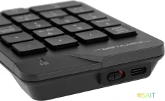 Числовой блок + мышь A4Tech Fstyler FG1600C Air клав:серый мышь:серый/черный USB беспроводная slim (FG1600C)