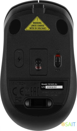 Числовой блок + мышь A4Tech Fstyler FG1600C Air клав:серый мышь:серый/черный USB беспроводная slim (FG1600C)