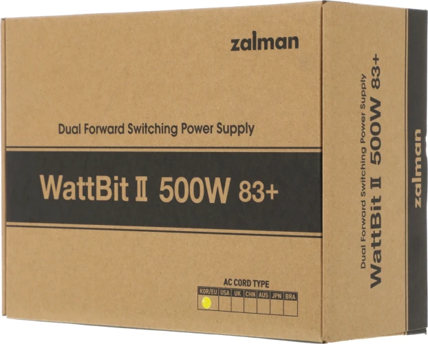 Блок питания Zalman ATX 500W ZM500-XEII (20+4pin) PPFC 120mm fan 4xSATA RTL