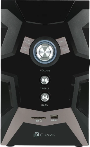 Колонки Оклик OK-441 2.1 черный 50Вт BT