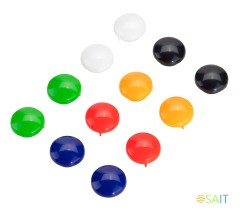 Магнит Deli E7824 для досок ассорти d20мм круглый (упак.:12шт)