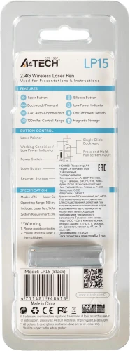 Презентер A4Tech Fstyler LP15 Radio USB (15м) черный