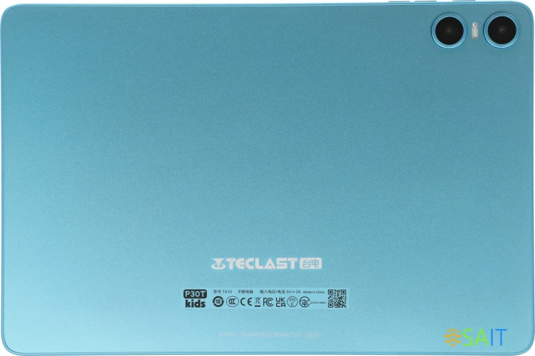 Планшет Teclast P30T Kids A523 (1.8) 8C RAM4Gb ROM64Gb 10.1" IPS 1280x800 Android 14 синий 5Mpix 2Mpix BT WiFi microSD 256Gb 6000mAh 10hr