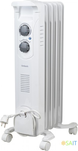 Радиатор масляный Timberk TOR 21.1005 BC 1000Вт белый