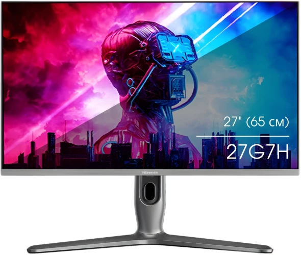 Монитор Hisense 27" 27G7H темно-серый IPS Mini-LED LED 16:9 HDMI Piv 600cd 178гр/178гр 2560x1440 170Hz FreeSync Premium DP Quad 2K (1440p) 6.8кг