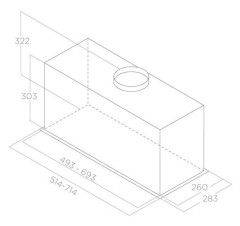 Встраиваемая вытяжка ELICA ELICA LANE SENSOR @ BLMAT/A/52-PRF0188472A
