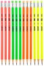 Карандаш ч/г Deli Neon EU51800 2B трехгран. тополь карт.кор. (12шт) ластик