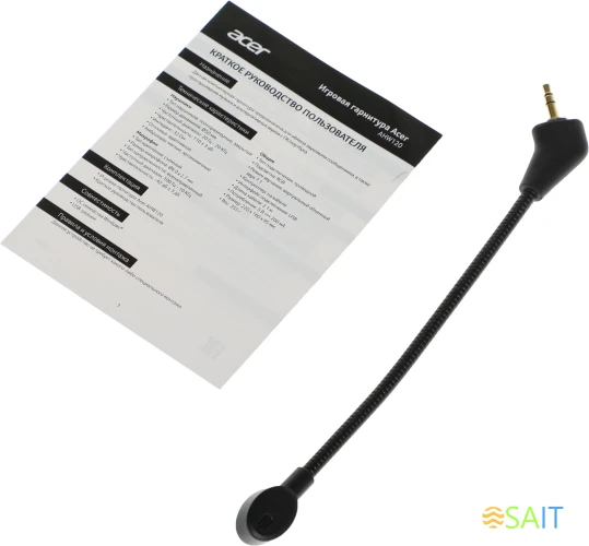 Наушники с микрофоном Acer AHW120 черный 2.1м мониторные USB оголовье (ZL.HDSCC.01C)