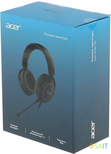 Наушники с микрофоном Acer AHW120 черный 2.1м мониторные USB оголовье (ZL.HDSCC.01C)