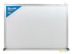 Доска магнитно-маркерная Deli E7818 лак белый 90x150см алюминиевая рама сталь