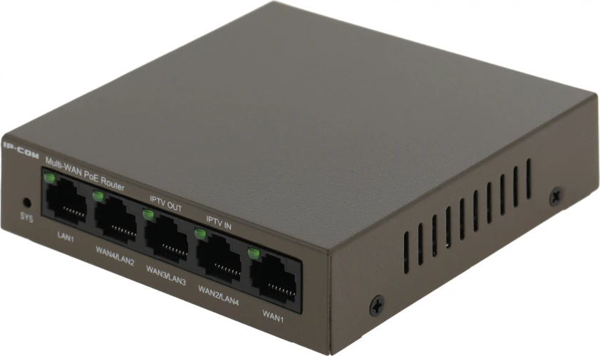 Межсетевой экран IP-Com M20-PoE 10/100/1000BASE-TX серый