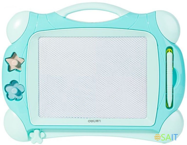 Доска для рисования Deli 50302BLUE магнитные прямоугольная 32.5х25.4мм синий