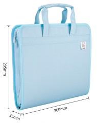 Папка-портфель Deli 72561BLUE 13 отдел. A4 терилен синий