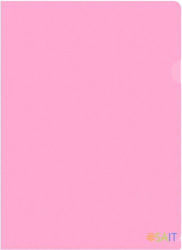 Папка-уголок Бюрократ Pastel -EPAST/PINK A4 пластик 0.18мм розовый