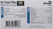 Устройство охлаждения(кулер) Aerocool Air Frost Plus RGB Soc-AM5/AM4/1200/1700/1851 черный 3-pin 24dB Al 110W 360gr Ret (AIR FROST PLUS FRGB 3P)
