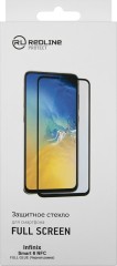 Защитное стекло для экрана Redline черный для Infinix Smart 6 NFC 2.5D 1шт. (УТ000028372)