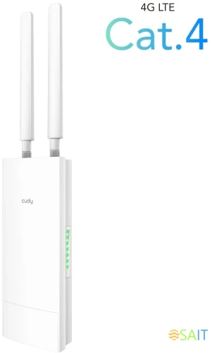 Роутер беспроводной Cudy LT400 Outdoor N300 10/100BASE-TX/4G cat. 4 белый